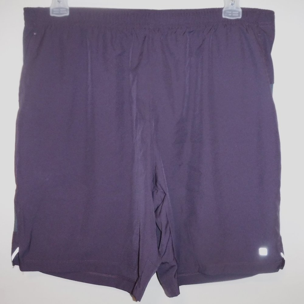 Men's HIND Motion Purple Lightweight Running Workout Unlined Shorts sz XL